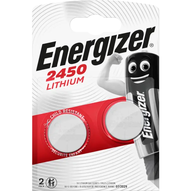 Energizer Batterijen Knoopcel CR2450 2 St