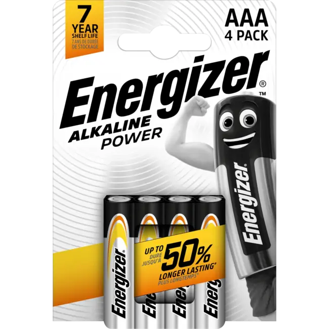 Energizer Batterijvermogen AAA 4 St