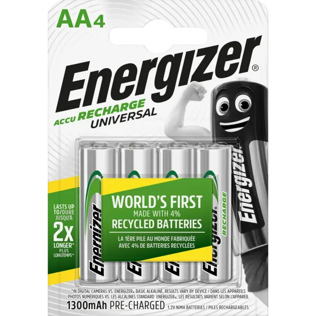 Energizer Universele Accus AA 4 St