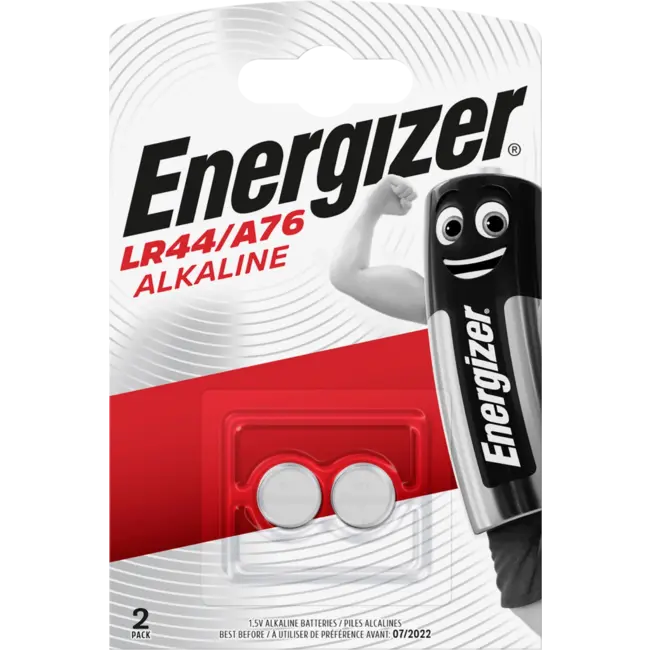 Energizer Batterijen Knoopcel LR44 2 St