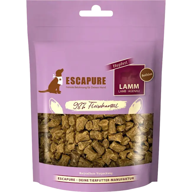 Escapure Hondensnoepje Lam Hupferl Softies 150 g