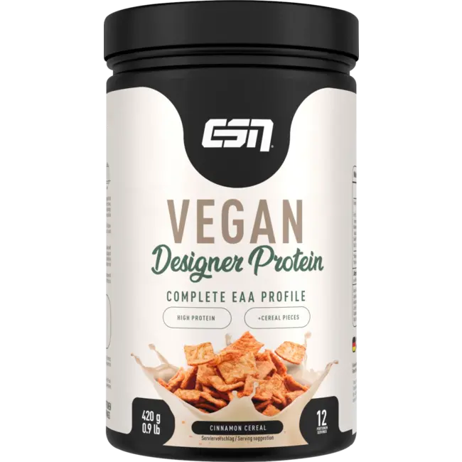 ESN Proteinpulver Designer Protein, Cinnamon Cereal, Veganistisch 420 g