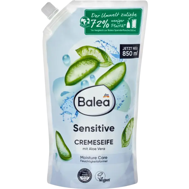 Balea Crèmezeep Sensitive Navulverpakking 850ml