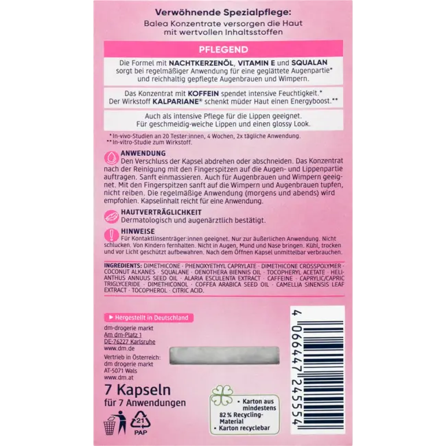 Balea Concentraat Ogen & Lippen 1 St