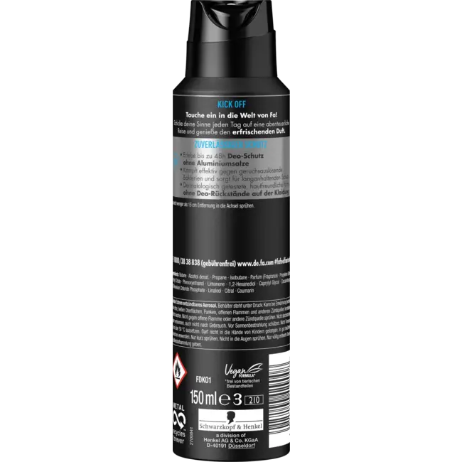 Fa Deospray Mannen trappen af 150 ml