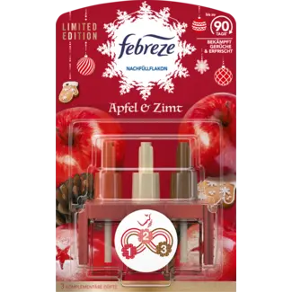 Febreze Febreze Luchtverfrisser Geurstekker 3 Volution Appel-kaneel Navulverpakking