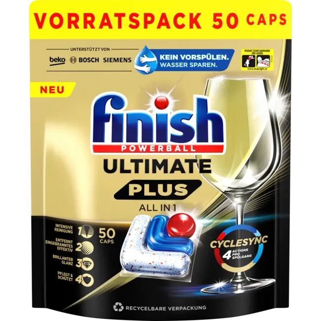 Finish Vaatwastabletten Ultimate Plus 50 St