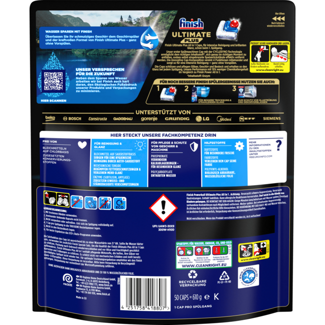 Finish Vaatwastabletten Ultimate Plus 50 St