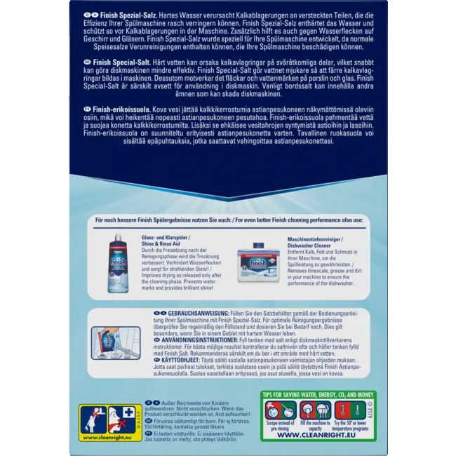 Finish Vaatwasserzout Speciaal Zout 1.2 kg