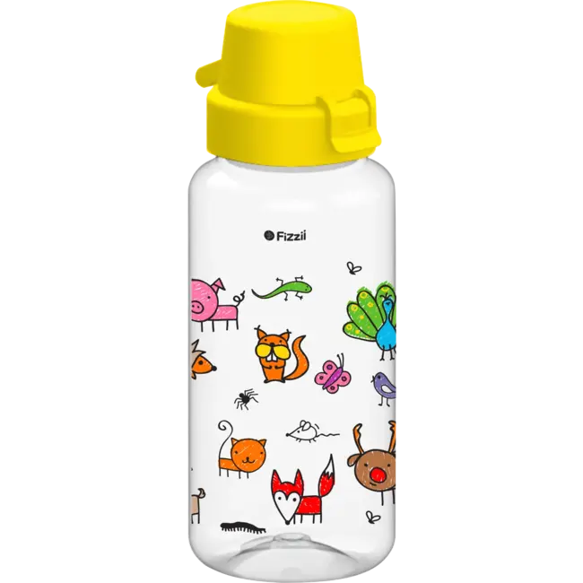 Fizzii Drinkfles Bambini Geel, 400 Ml 1 St
