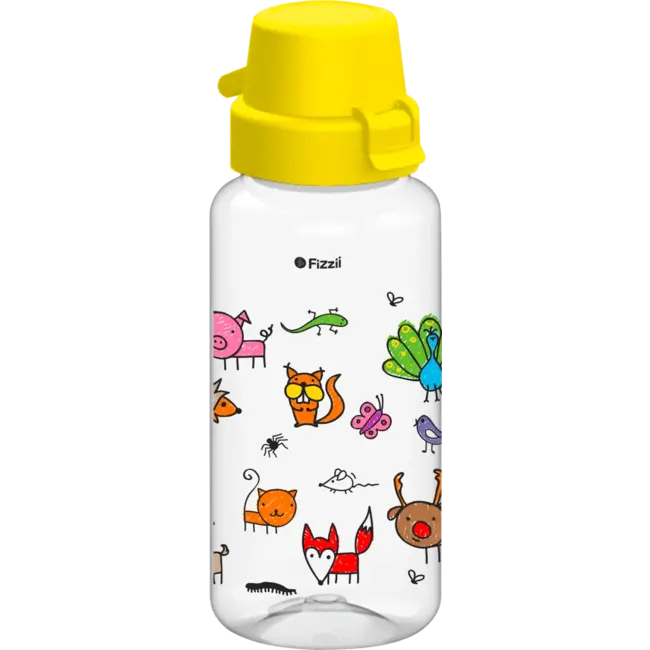 Fizzii Drinkfles Bambini Geel, 400 Ml 1 St