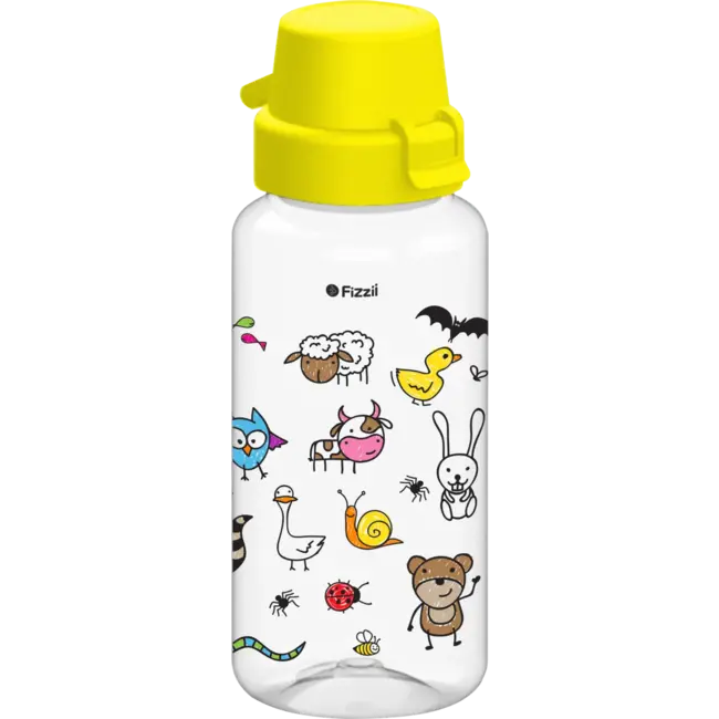 Fizzii Drinkfles Bambini Geel, 400 Ml 1 St