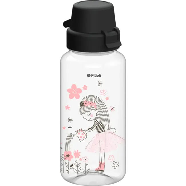 Fizzii Drinkfles Bambini Zwart, 400 Ml 1 St