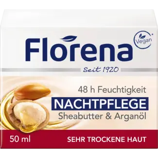 Florena Florena Nachtcrème Sheaboter & Arganolie