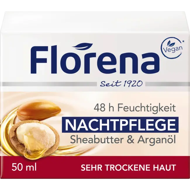 Florena Nachtcrème Sheaboter & Arganolie 50 ml