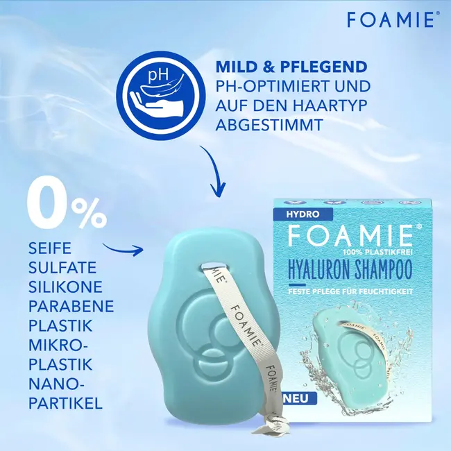 Foamie Vaste Shampoo Hydro Met Hyaluronzuur 80 g