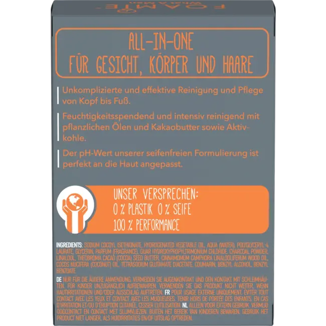 Foamie Men Vaste Douche Actieve Koolstof 90 g