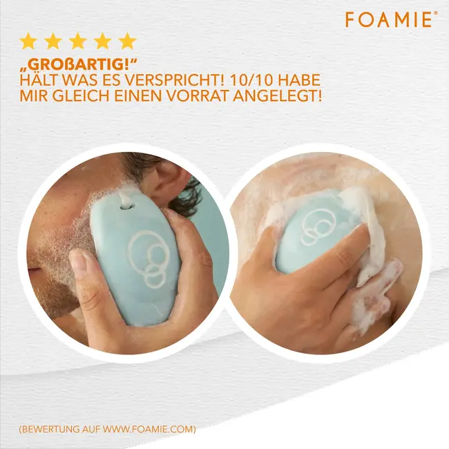 Foamie Men Vaste Douche Actieve Koolstof 90 g