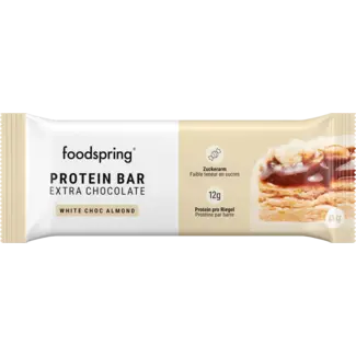 Foodspring foodspring Proteinriegel Extra Chocolade, Witte Choc Amandel