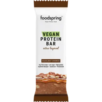 Foodspring foodspring Proteinriegel Hazelnoot Crunch, Vegan