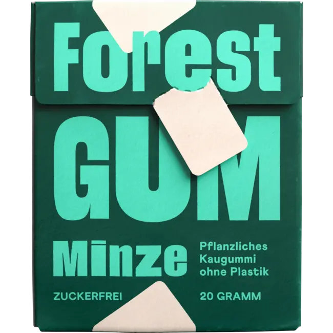 Forest GUM Kauwgom, Munt, Suikervrij (10 Stuks) 20 g