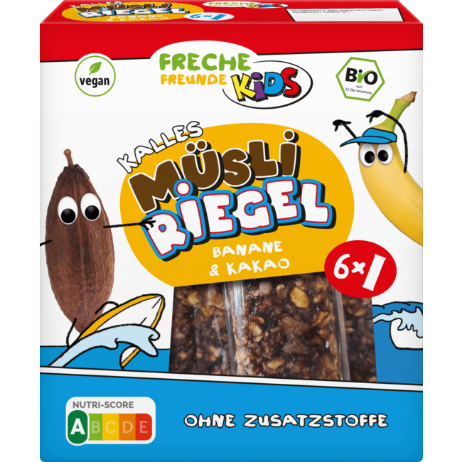 Freche Freunde Kindersnack Fruitreep Banaan & Cacao, Vanaf 3 Jaar (6 X 26 G) 156 g