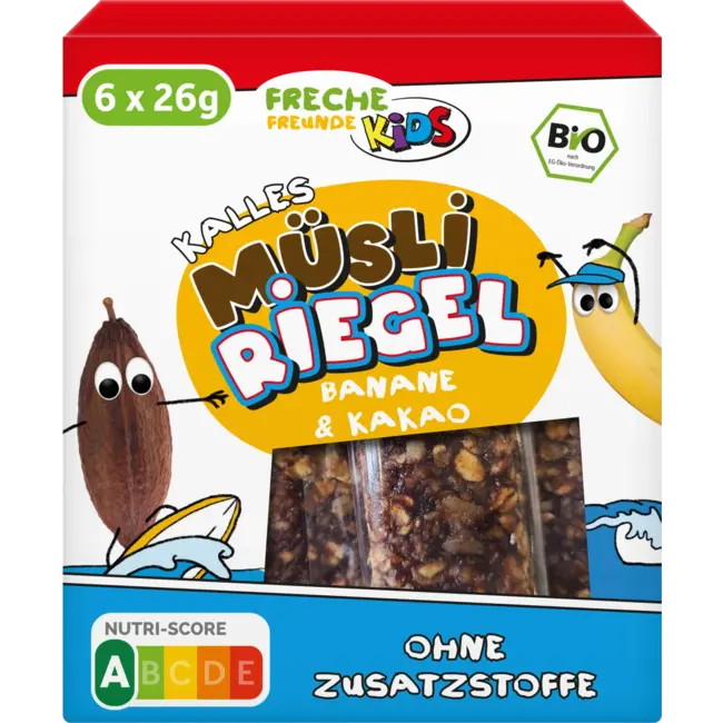 Freche Freunde Kindersnack Fruitreep Banaan & Cacao, Vanaf 3 Jaar (6 X 26 G) 156 g