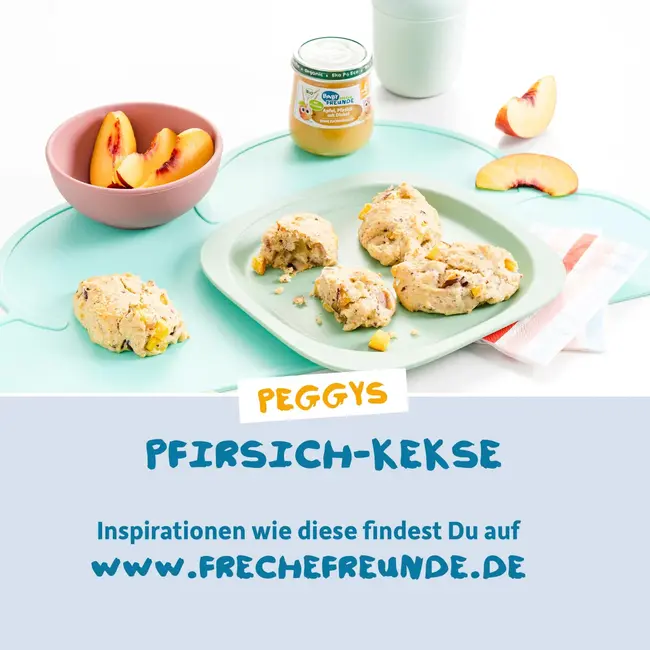 Freche Freunde Fruit En Granen Appel, Perzik Met Spelt Vanaf De 6e Maand 120 g