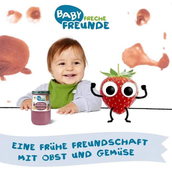 Freche Freunde Fruit & Granen Appel, Aardbei, Bosbes Met Quinoa 190 g