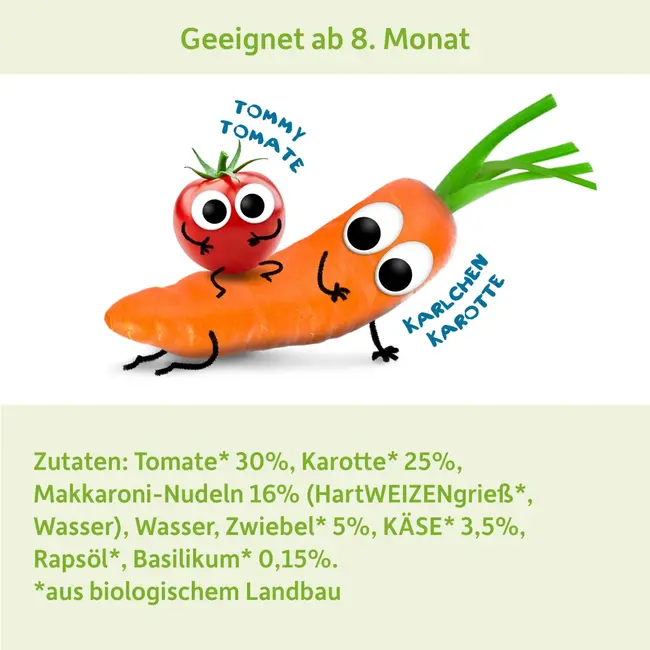 Freche Freunde Menu Macaroni Met Tomaat & Wortel 190 g