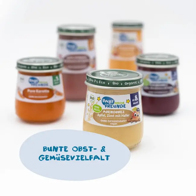 Freche Freunde Avondpap Appel, Kaneel Met Haver, Vanaf De 8e Maand 120 g