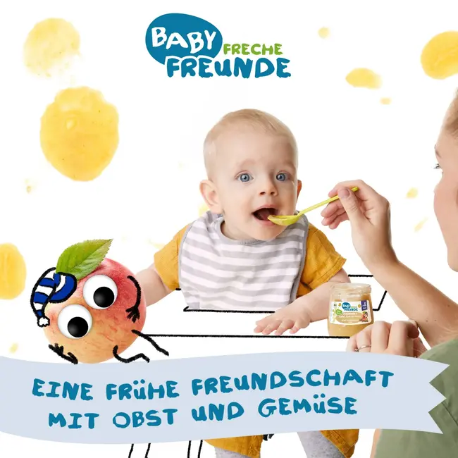 Freche Freunde Avondpap Appel, Kaneel Met Haver, Vanaf De 8e Maand 120 g