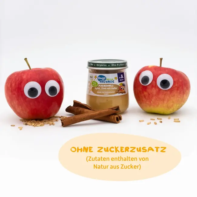 Freche Freunde Avondpap Appel, Kaneel Met Haver, Vanaf De 8e Maand 120 g