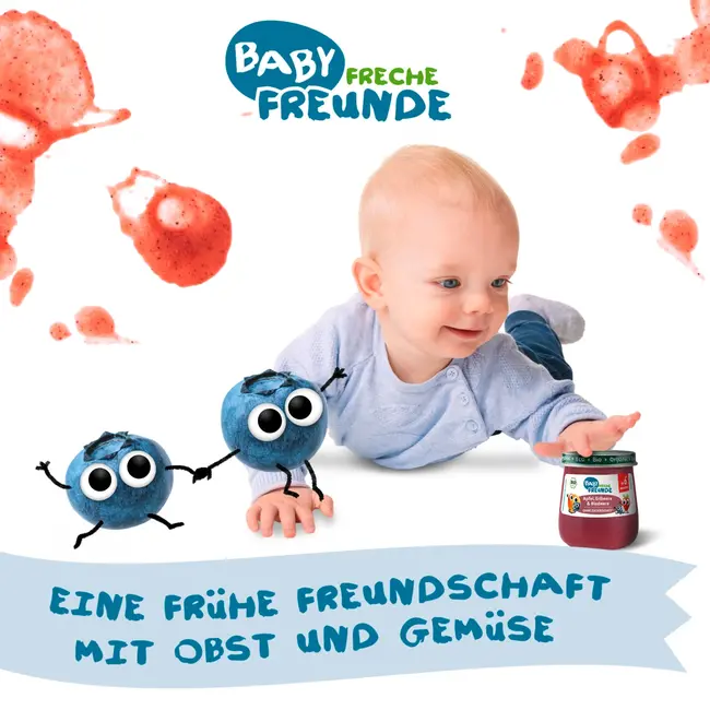 Freche Freunde Vruchten Appel, Aardbei & Bosbes, Vanaf De 6e Maand 120 g