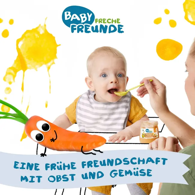 Freche Freunde Vruchten Peer, Banaan & Wortel, Vanaf De 5e Maand 120 g