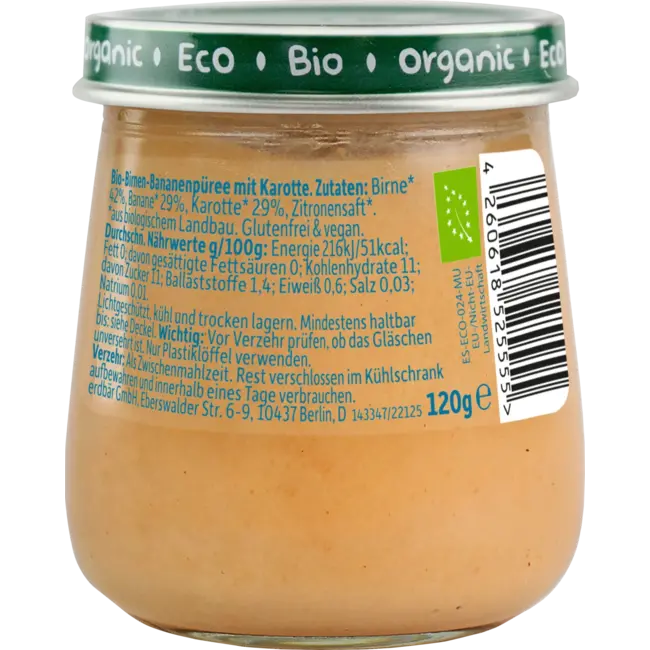 Freche Freunde Vruchten Peer, Banaan & Wortel, Vanaf De 5e Maand 120 g