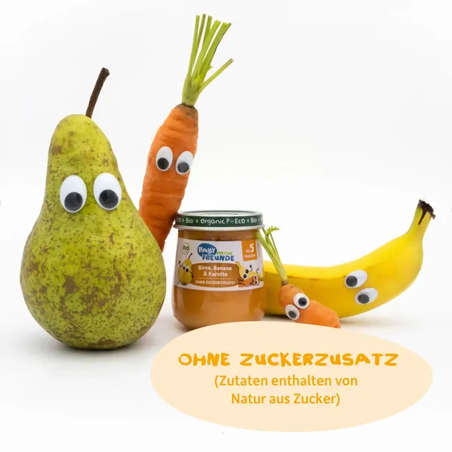 Freche Freunde Vruchten Peer, Banaan & Wortel, Vanaf De 5e Maand 120 g