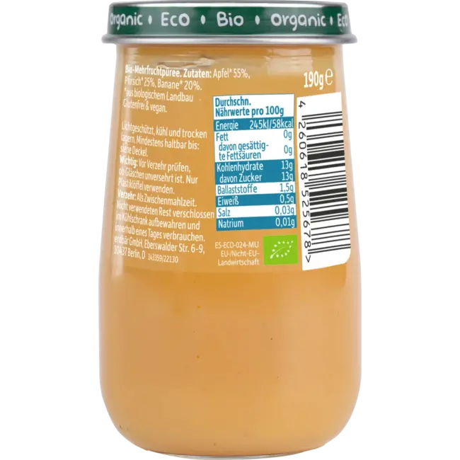 Freche Freunde Vruchten Appel, Perzik & Banaan, Vanaf De 5e Maand 190 g