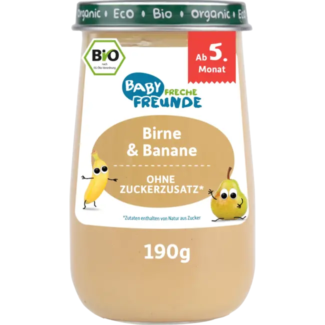 Freche Freunde Vruchten Peer & Banaan, Vanaf De 5e Maand 190 g