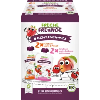 Freche Freunde Freche Freunde Quetsch Dessertmix, Vanaf 1 Jaar (4x100 G)