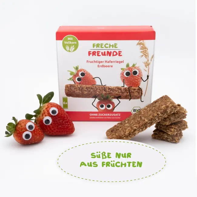 Freche Freunde Fruitreep Haver Aardbei, Vanaf 3 Jaar, (6x30 G) 180 g