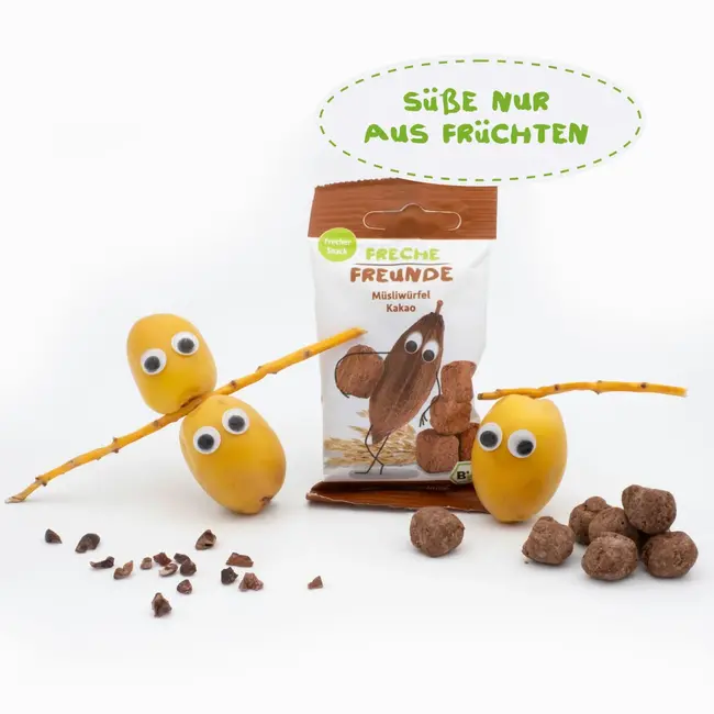 Freche Freunde Kindersnack Muesliblokjes Cacao 20 g