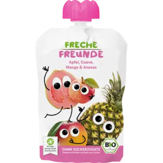 Freche Freunde Freche Freunde Quetschie Apfel, Guave, Mango & Ananas