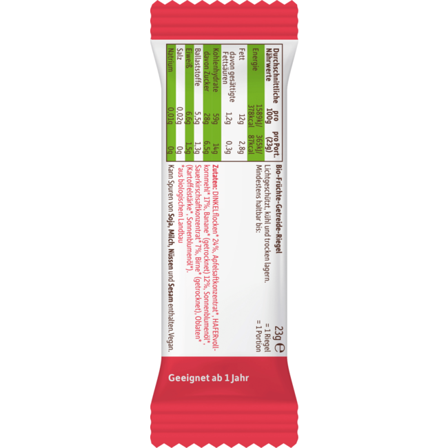 Freche Freunde Fruitreep Banaan & Kers, Vanaf 1 Jaar (4x23 G) 92 g