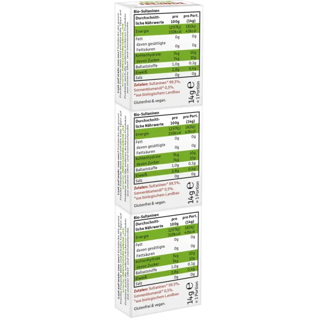 Freche Freunde Kindersnack Rosinchen (3x14 G) 42 g