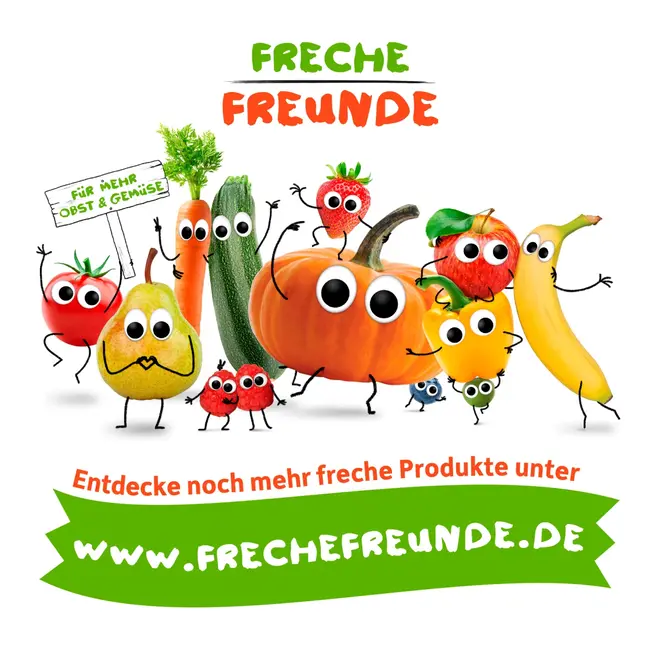 Freche Freunde Quetschie 100% Appel, Bosbes, Aalbes & Braambes Vanaf 1 Jaar 100 g