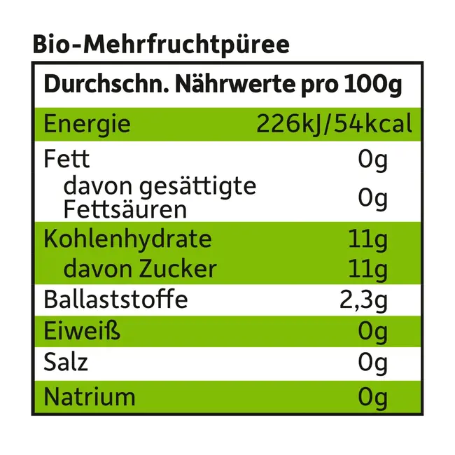 Freche Freunde Quetschie 100% Appel, Bosbes, Aalbes & Braambes Vanaf 1 Jaar 100 g