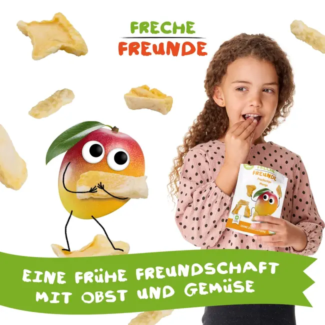 Freche Freunde Kindersnack Fruitchips Mango Vanaf 3 Jaar 14 g