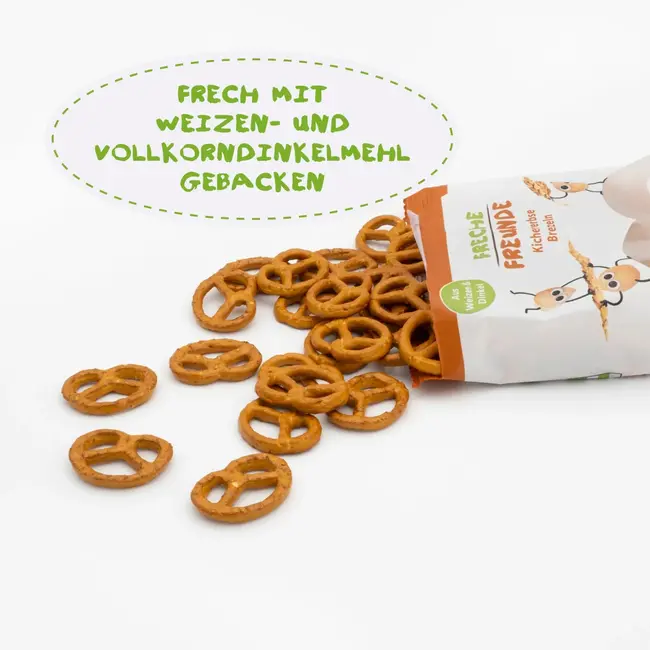 Freche Freunde Kindersnack Ondeugende Pretzels Kikkererwten 75 g