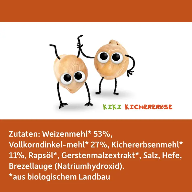 Freche Freunde Kindersnack Ondeugende Pretzels Kikkererwten 75 g